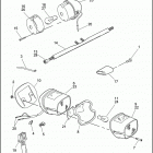 FXD 1GHL DYNA SUPER GLIDE (1998) TAIL LAMP & REAR TURN SIGNALS