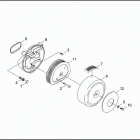 FLHTCI 1FFR ELECTRA GLIDE CLASSIC (1998) AIR CLEANER - FUEL INJECTED MODELS