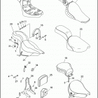 FXSTSB 1BPL SPRINGER SOFTAIL (1997) SEATS & SISSY BARS