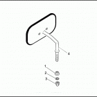 FLHTC 1DJL ELECTRA GLIDE CLASSIC (1993) Зеркало