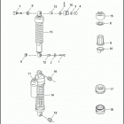 XL883HUG 4CEM SPORTSTER 883 HUGGER (1995) SHOCK ABSORBERS