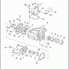 FLHT 1DDL ELECTRA GLIDE STANDARD (1997) TRANSMISSION BEARINGS & COVERS