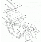 FLHT 1DDL ELECTRA GLIDE STANDARD (1997) FRAME, REAR FORK & JIFFY STAND