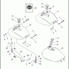 FXD 1GHL DYNA SUPER GLIDE (1997) FUEL TANKS
