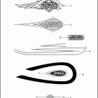 FXSTSB 1BPL SPRINGER SOFTAIL (1997) FUEL TANK TRIM
