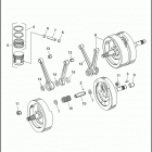 FXSTC 1BKL SOFTAIL CUSTOM (1996) PISTONS, CONNECTING RODS & FLYWHEELS