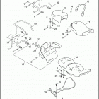 FLHT 1DDL ELECTRA GLIDE STANDARD (1997) SEATS & REAR FRAME RAILS