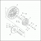 XL1200 1CAP SPORTSTER 1200 (1997) REAR WHEEL - CAST