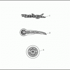 FLHT 1DDL ELECTRA GLIDE STANDARD (1997) FUEL TANK TRIM