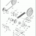 FXD 1GHL DYNA SUPER GLIDE (1997) BELTS, CHAINS, SPROCKETS & REAR BELT GUARD