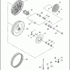 FLHT 1DDL ELECTRA GLIDE STANDARD (1997) Заднее колесо