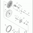 FXD 1GHL DYNA SUPER GLIDE (1997) Переднее колесо