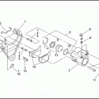 XL883HUG 4CEM SPORTSTER 883 HUGGER (1993) Задний суппорт