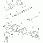 FXD 1GHL DYNA SUPER GLIDE (1997) TAIL LAMP & REAR TURN SIGNALS
