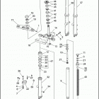 FXSTC 1BKL SOFTAIL CUSTOM (1996) FRONT FORK - FXSTC