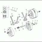 FXDS CONV 1GGL DYNA SUPER GLIDE CONVERTIBLE (1996) PISTONS, CONNECTING RODS & FLYWHEELS