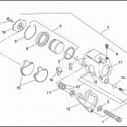 FLHTC 1DJL ELECTRA GLIDE CLASSIC (1993) Передний суппорт
