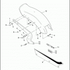 FXSTSB 1BPL SPRINGER SOFTAIL (1997) REAR FENDER & SUPPORTS - FXSTC, FXSTS & FXSTSB