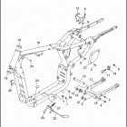 XL1200 1CAP SPORTSTER 1200 (1997) FRAME, REAR FORK & JIFFY STAND