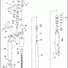 FLHT 1DDL ELECTRA GLIDE STANDARD (1997) Передняя вилка