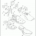 FXD 1GHL DYNA SUPER GLIDE (1995) SEATS & SISSY BAR