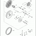 FLHTC 1DJL ELECTRA GLIDE CLASSIC (1993) Заднее колесо