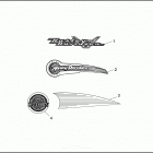 FLHTCU 1DPL ULTRA CLASSIC (1996) FUEL TANK TRIM - 1996