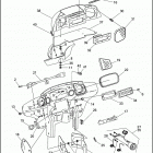 FLHT 1DDL ELECTRA GLIDE STANDARD (1995) INNER FAIRING, RADIO CADDY & GAUGES