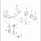 FLHTCU 1DPL ULTRA CLASSIC (1996) AUXILIARY / FOG LAMPS & FRONT TURN SIGNALS - FLHT / C, F...