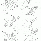 FXSTC 1BKL SOFTAIL CUSTOM (1996) SEATS & SISSY BAR