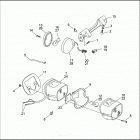 FLHTCU 1DPL ULTRA CLASSIC (1996) TAIL LAMP & REAR TURN SIGNALS
