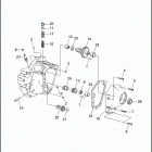 FXSTC 1BKL SOFTAIL CUSTOM (1996) CRANKCASE - GEAR SIDE