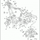 FXSTC 1BKL SOFTAIL CUSTOM (1996) FRAME, REAR FORK & JIFFY STAND