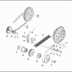 FLHTCU 1DPL ULTRA CLASSIC (1996) BELTS, CHAINS & SPROCKETS
