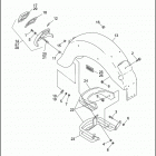 FLHTCU 1DPL ULTRA CLASSIC (1996) Задний бампер