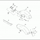 FXSTC 1BKL SOFTAIL CUSTOM (1996) Задний бампер
