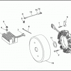FXSTC 1BKL SOFTAIL CUSTOM (1996) ALTERNATOR & REGULATOR