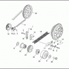 FXSTC 1BKL SOFTAIL CUSTOM (1996) BELTS, CHAINS & SPROCKETS