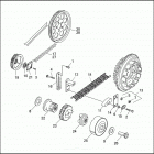 FXDL 1GDL DYNA LOW RIDER (1995) BELTS, CHAINS & SPROCKETS