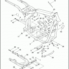 FXDWG 1GEL DYNA WIDE GLIDE (1996) FRAME, REAR FORK & JIFFY STAND