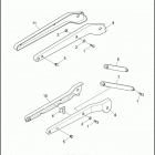 FXDL 1GDL DYNA LOW RIDER (1996) REAR FENDER SUPPORTS