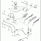 XL883HUG 4CEM SPORTSTER 883 HUGGER (1995) FUEL TANK & TRIM