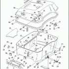FLHTCU 1DPL ULTRA CLASSIC (1996) LUGGAGE BOX (KING TOUR-PAK)