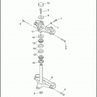 XL883HUG 4CEM SPORTSTER 883 HUGGER (1995) STEERING HEAD BRACKET ASSEMBLY