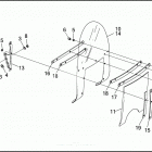 FLHTP 1DAL ELECTRA GLIDE STANDARD POLICE (WINDSHIELD) (1995) Стекло ветровое