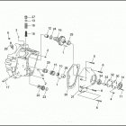 FLHTP-WND DA95 ELECTRA GLIDE STANDARD POLICE (FRG/WND) (1995) CRANKCASE - GEAR SIDE