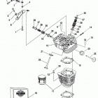 FXRP EFLS Police Low Rider (1995) CYLINDERS, HEADS & VALVES V(2)(TM) - REAR SHOWN