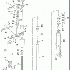 FLHTP-WND DA95 ELECTRA GLIDE STANDARD POLICE (FRG/WND) (1995) FRONT FORK - FLHTP