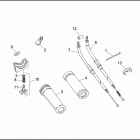 FXSTC 1BKL SOFTAIL CUSTOM (1995) THROTTLE CONTROL - 1995