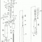 FLHTP 1DAL ELECTRA GLIDE STANDARD POLICE (WINDSHIELD) (1995) FRONT FORK - FLHTP